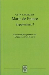 bokomslag Marie de France: An Analytical Bibliography, Supplement No. 3