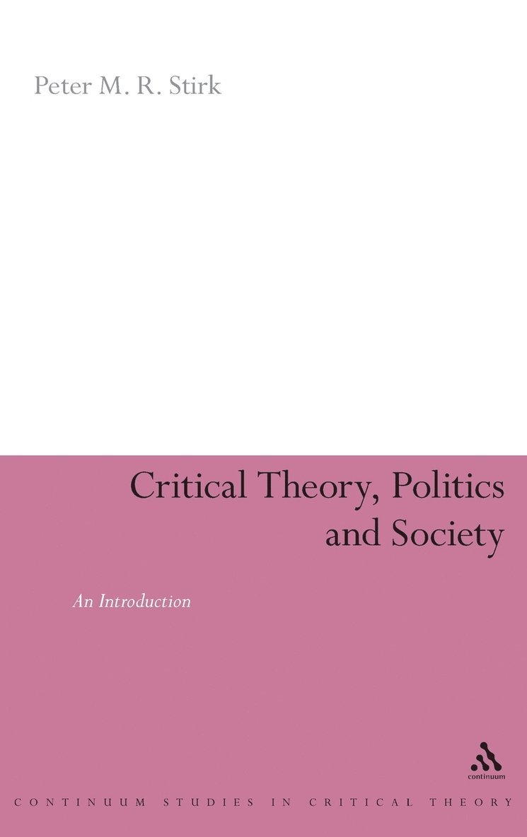 Critical Theory, Politics and Society 1