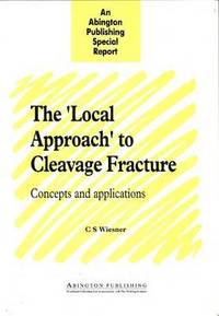 bokomslag The 'Local Approach' to Cleavage Fracture