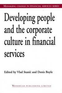 bokomslag Developing People and the Corporate Culture in Financial Services