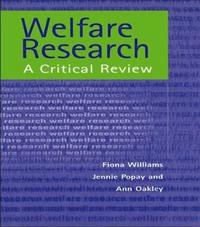 bokomslag Welfare Research