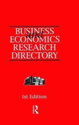 bokomslag Business and Economics Research Directory