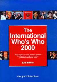 bokomslag Intl Whos Who 2000