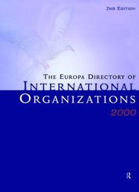 bokomslag Europa Dir Intl Orgs 2000