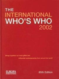 bokomslag The International Who's Who 2002
