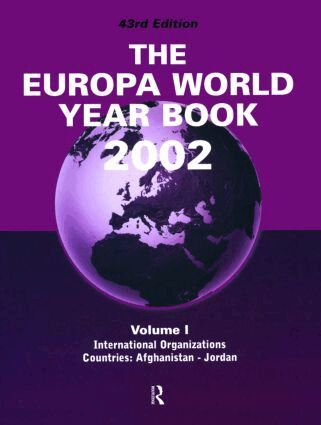 Europa Publications - Europa World Year Bk 2002 V1, Inbunden