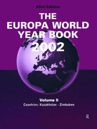 Europa - Europa World Year Bk 2002 V2, Inbunden