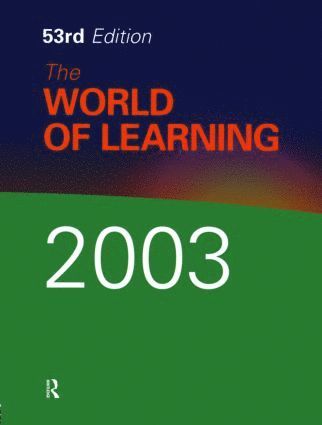 Europa Publications, Michael Salzman - World of Learning 2003, Inbunden