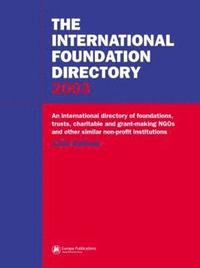 bokomslag International Foundation Directory 2003