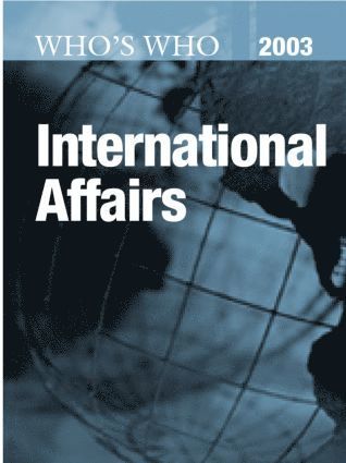 Europa Publications, Elizabeth Sleeman - Who's Who in International Affairs 2003, Inbunden