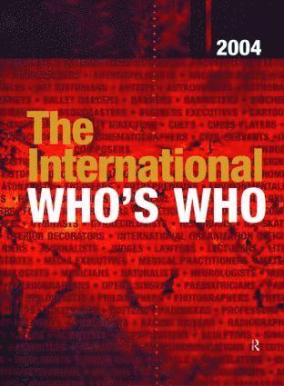 Europa Publications, Elizabeth Sleeman - International Who's Who 2004, Inbunden