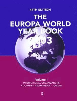 bokomslag Europa World Year Bk 2003 V1