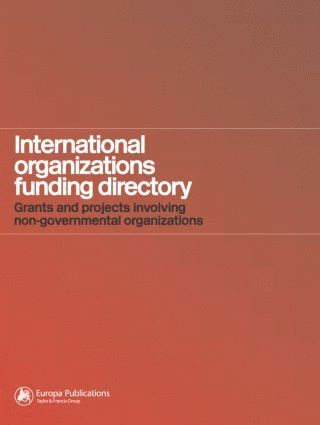 bokomslag International Organizations Funding Directory