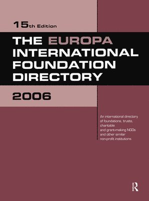 Europa International Foundation Directory 2006 1