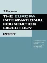 bokomslag Europa International Foundation Directory 2007