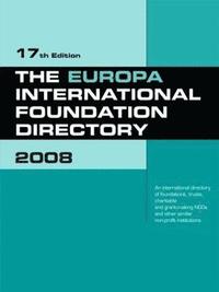 bokomslag The Europa International Foundation Directory 2008