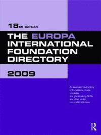 bokomslag The Europa International Foundation Directory 2009