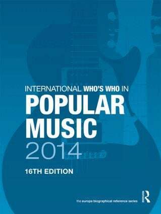 Europa Publications - International Who's Who in Popular Music 2014, Inbunden