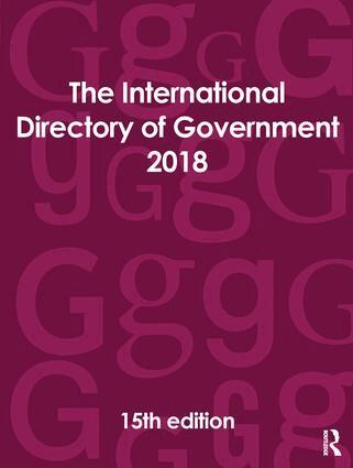 Europa Publications - International Directory of Government 2018, Inbunden