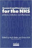 Research and Development for the NHS 1