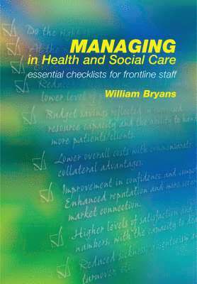 bokomslag Managing in Health and Social Care