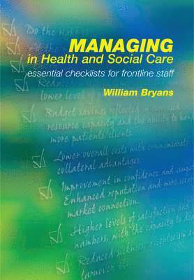 bokomslag Managing in Health and Social Care