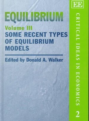 Donald A. Walker - Equilibrium, Inbunden