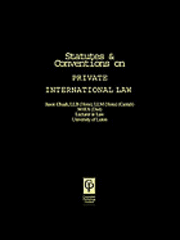 Statutes & Conventions on Private International Law 1