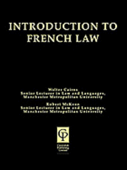 bokomslag Introduction to French Law