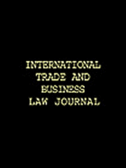 bokomslag International Trade and Business Law Annual