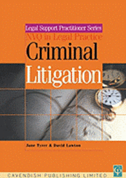 bokomslag Criminal Litigation & Procedure