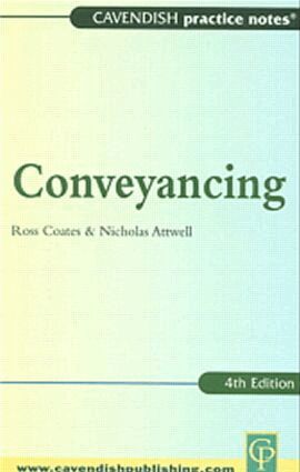 Ross Coates, Nicholas Attwell - Practice Notes on Conveyancing, Häftad