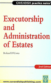 bokomslag Practice Notes Executorship and Administration of Estates