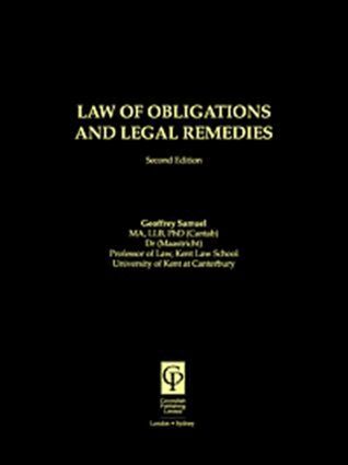 Geoffrey Samuel - Law of Obligations & Legal Remedies, Häftad