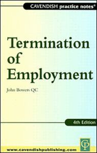 John Bowers - Practice Notes on Termination of Employment Law, Häftad