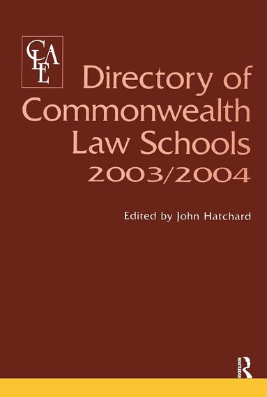 John Hatchard - Directory of Commonwealth Law Schools 2003-2004, Häftad