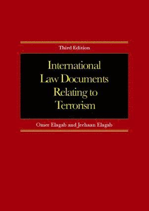 bokomslag International Law Documents Relating To Terrorism