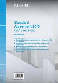 bokomslag Riba Standard Agreement 2010 (2012 Revision): Consultant (Pack of 10)