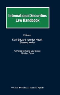 bokomslag International Securities Law Handbook