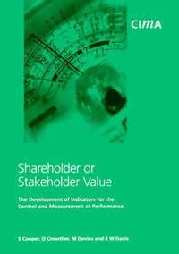 bokomslag Shareholder or Stakeholder Value