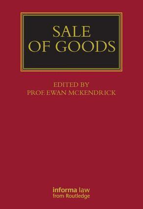 Ewan McKendrick - Sale of Goods, Inbunden
