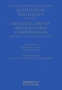 bokomslag Restitution and Equity Volume 1: Resulting Trusts and Equitable Compensation