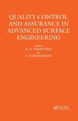 bokomslag Quality Control and Assurance in Advanced Surface Engineering