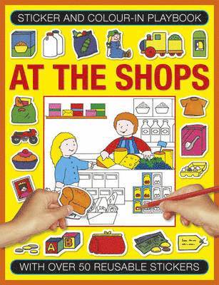 Sticker and Colour-in Playbook: At the Shops 1