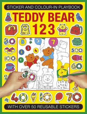 Sticker and Colour-in Playbook: Teddy Bear 123 1