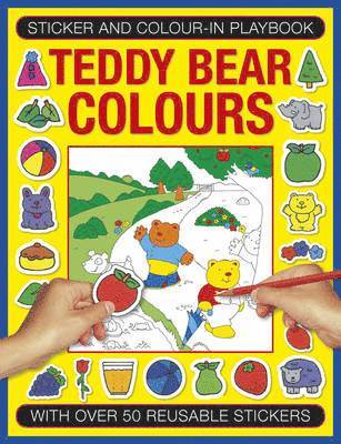 Sticker and Color-in Playbook: Teddy Bear Colors 1