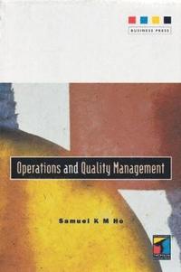bokomslag Operations and Quality Management