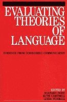 bokomslag Evaluating Theories of Language