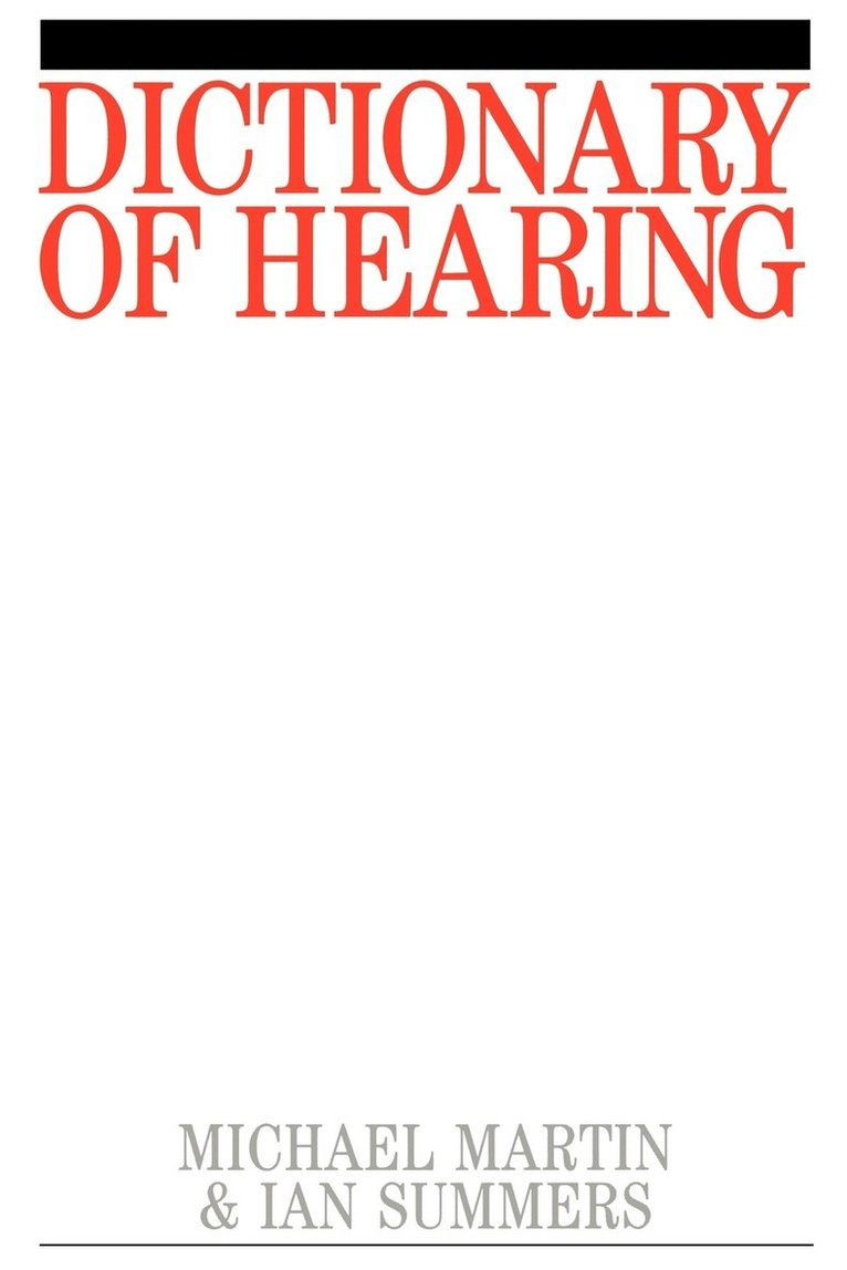 Dictionary of Hearing 1