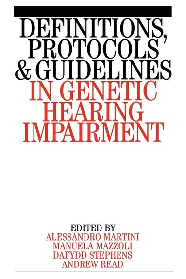 bokomslag Definitions, Protocols and Guidelines in Genetic Hearing Impairment